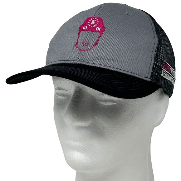 Spittin Chiclets Pink Whitney Trucker Hat Baseball Cap Barstool Sports Gray - Picture 1 of 11